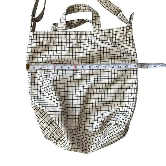 Baggu Vertical Duck Canvas Grid Tote Bag with Handles - Picture 5 of 10